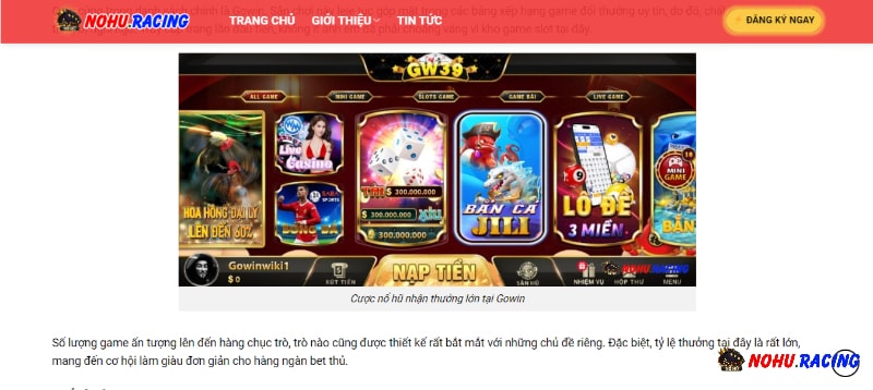 Giới thiệu 3 Những lưu ý khi truy cập trang Nohu.racing